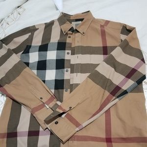 Burberry button up shirt